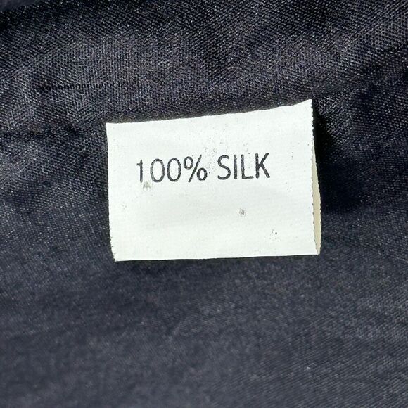 Vtg 90s Dilemma Dhun Schroff 100% Silk Abstract Cubism Art Wear Open Blazer OS - Picture 10 of 13